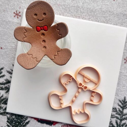 Gingerbread Man Trinket Dish Clay Cutter, Ring Dish Clay Cutter, JWELLERY Dish Clay Cutter. Home Decor, Fridge Magnet, DIY KIT
