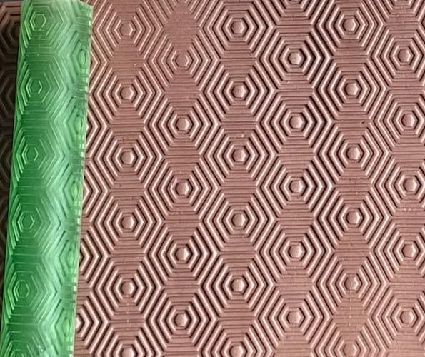 Texture Roller for Polymer Clay (Hexagon Texture)