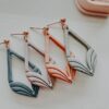 Savanah Skinny Embossed Polymer Clay Earring Cutter for Handmade Earrings