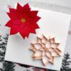 Poinsettia Flower Trinket Dish Clay Cutter, Ring Dish Clay Cutter, JWELLERY Dish Clay Cutter. Home Decor, Fridge Magnet, DIY KIT