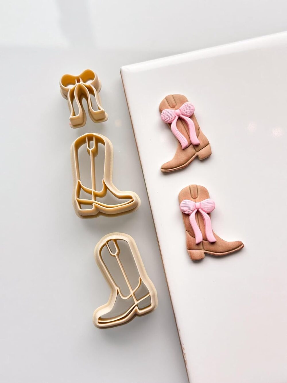 Polymer Clay Cutters, Cowboy Romance Boots Design