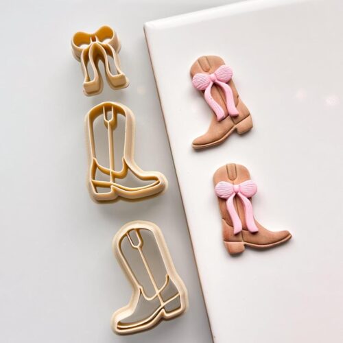 Polymer Clay Cutters, Cowboy Romance Boots Design