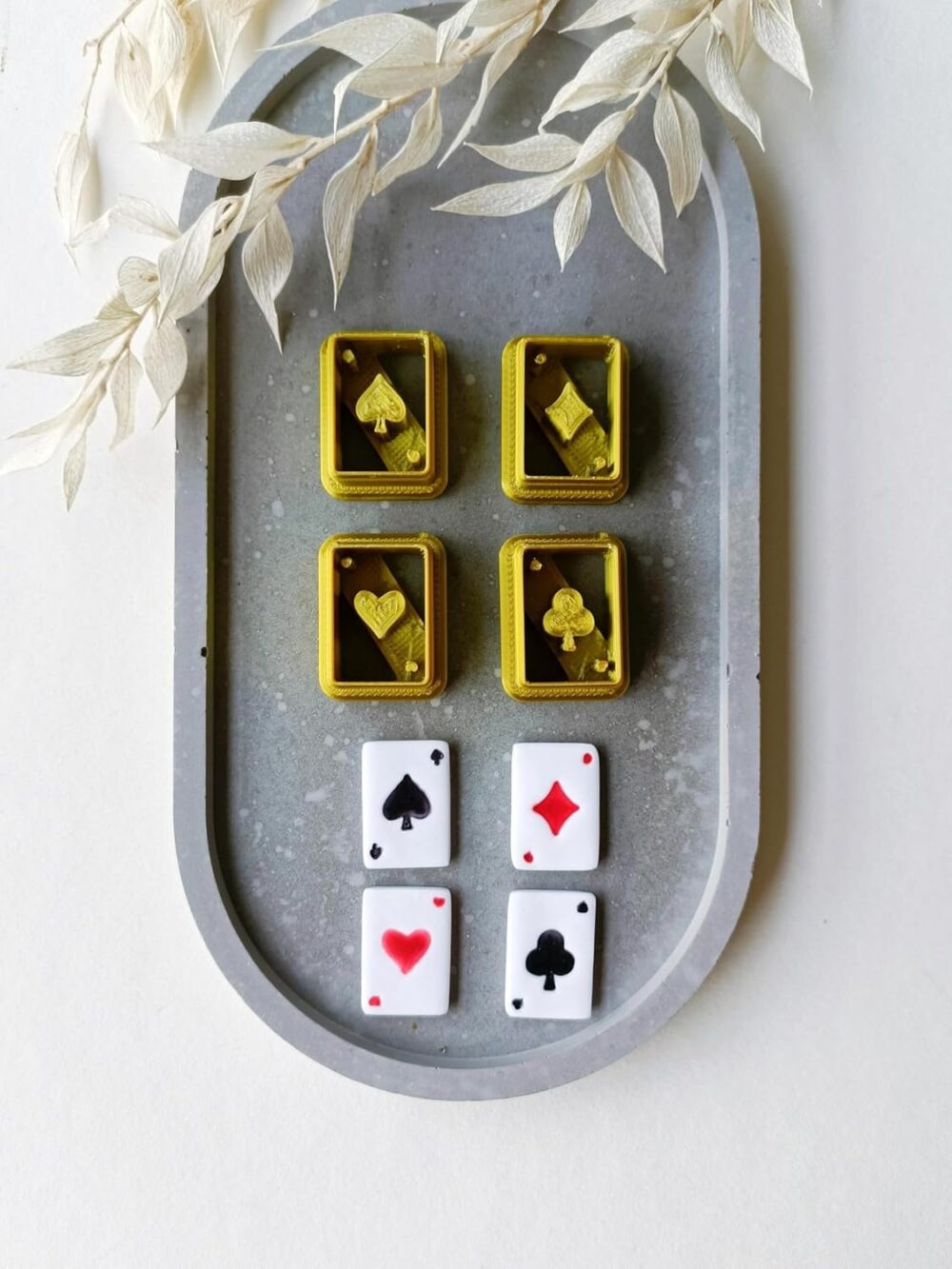 Playing Cards Polymer Clay Cutters