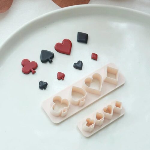 Playing Card Suit Symbol Polymer Clay Cutter Set