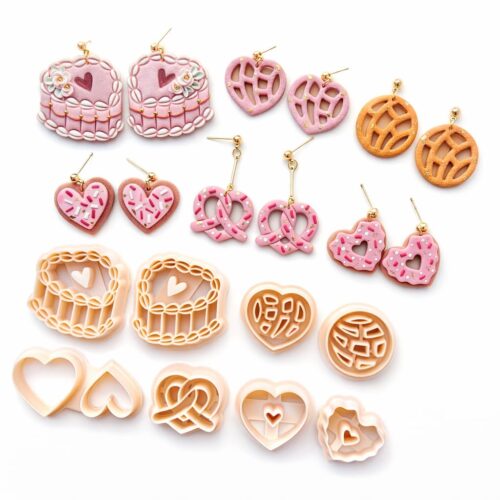 Valentine's Day Polymer Clay Cutter Set Heart Clay Earring Cutters