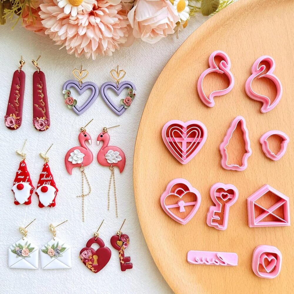 Valentine's Day Polymer Clay Cutters Set