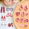 Valentine's Day Polymer Clay Cutters Set