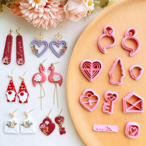 MAIN IMAGE Valentine's Day Polymer Clay Cutters Set