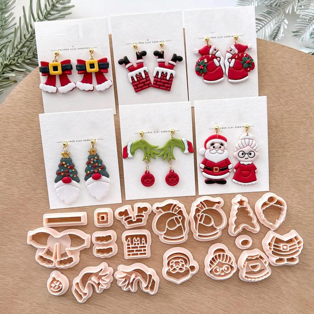 Christmas Polymer Clay Cutters Set