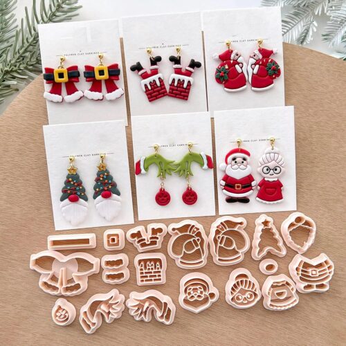 Christmas Polymer Clay Cutters Set