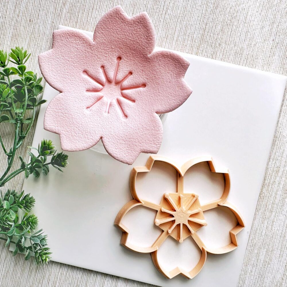 Sakura Trinket Dish Cutter, Ring Dish Clay Cutter