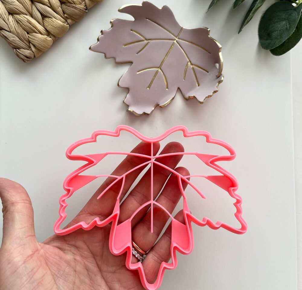 Maple Leaf Trinket Dish Cutter, Ring Dish Clay Cutter
