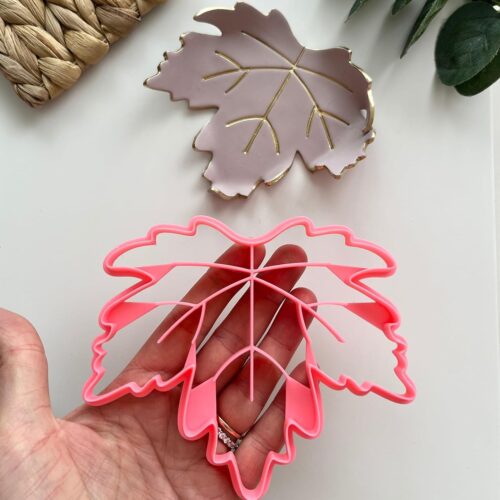 Maple Leaf Trinket Dish Cutter, Ring Dish Clay Cutter