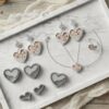 Emerging Hearts Polymer Clay Cutters, Heart Shaped Jewelry Making Tools