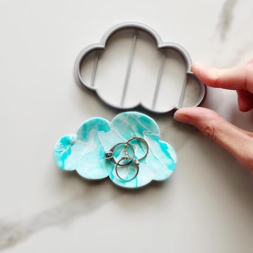 Cloud Trinket Dish Clay Cutter | Large Polymer Clay Shape Cutter