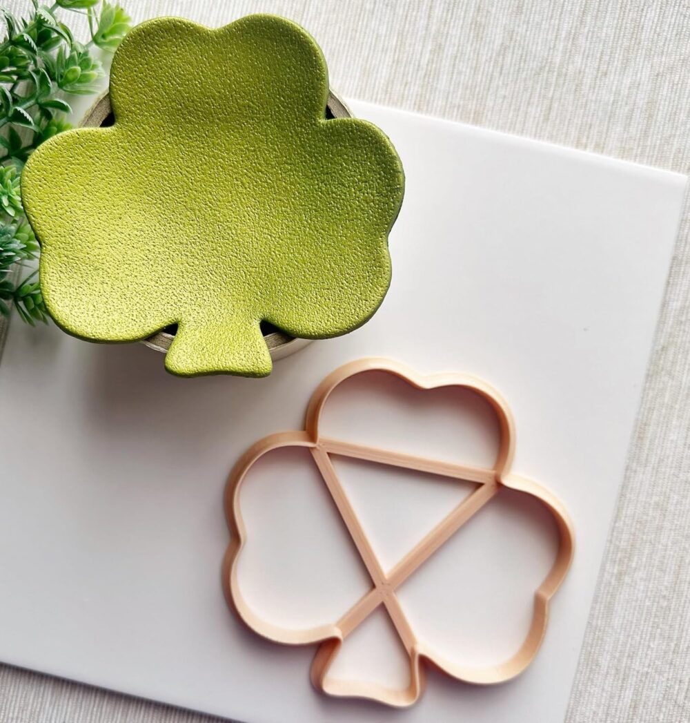 Clover 3 Leaf Trinket Dish Cutter, Ring Dish Clay Cutter, JWELLERY Dish Clay Cutter
