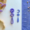 Moon and Star Dangle Set