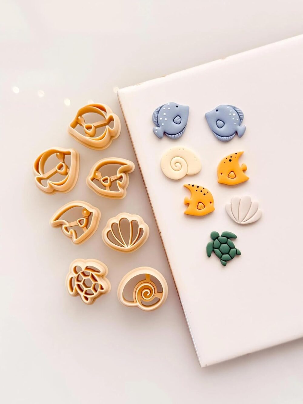 Summer Studs II Ocean Theme Clay Cutters, Fish, Turtle, Shell Shapes