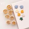 Summer Studs II Ocean Theme Clay Cutters, Fish, Turtle, Shell Shapes