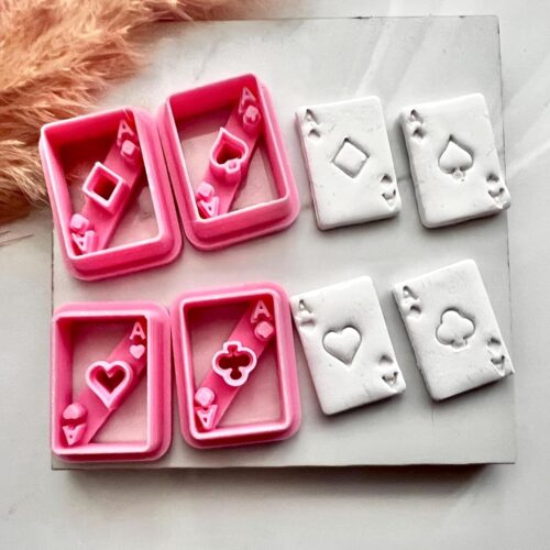 Ace Playing Cards Shape Polymer Clay Cutter Set