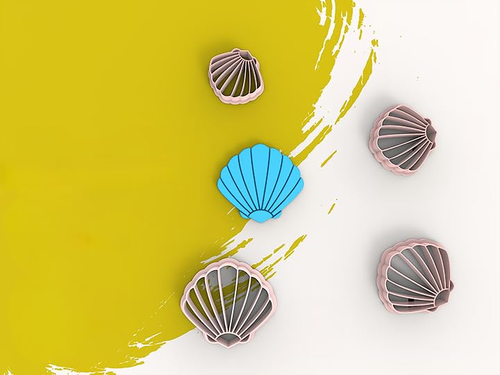 Scallop Shell Clay Cutters