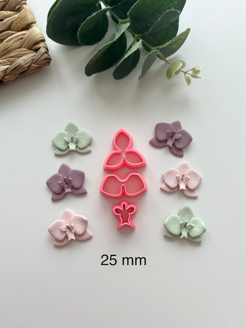 Orchid Flower 3 Part Clay Cutter