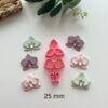 Orchid Flower 3 Part Clay Cutter