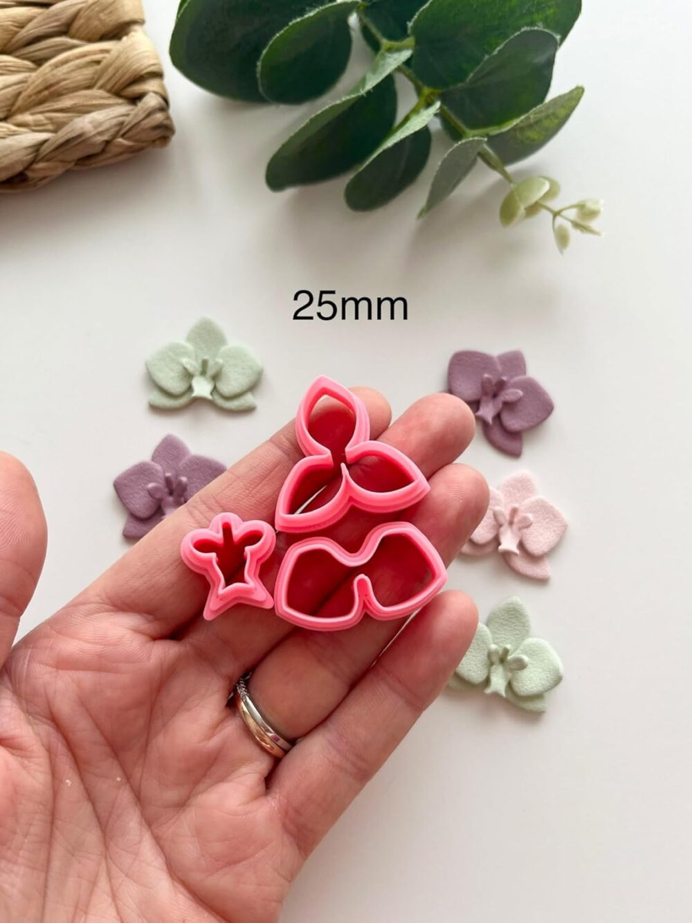 Orchid Flower 3 Part Clay Cutter