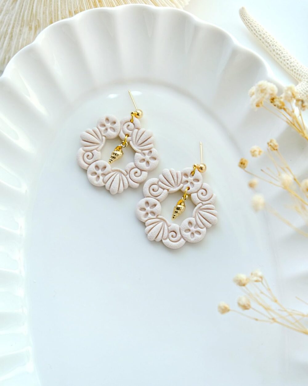 Polymer Clay Earring Cutters | Coastal Seashell