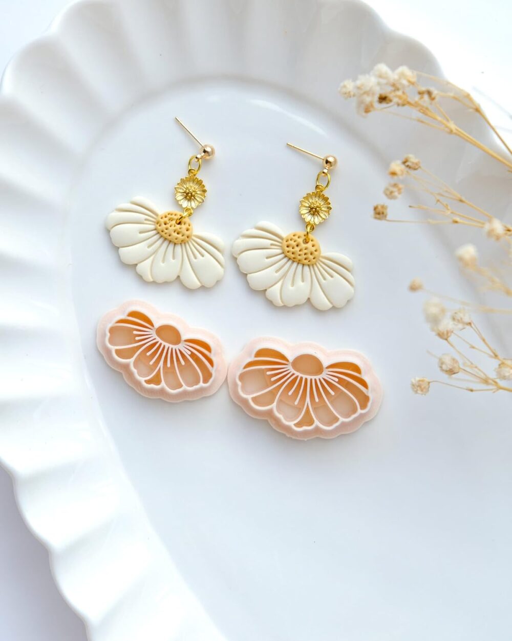 Daisy Flower Polymer Clay Cutters