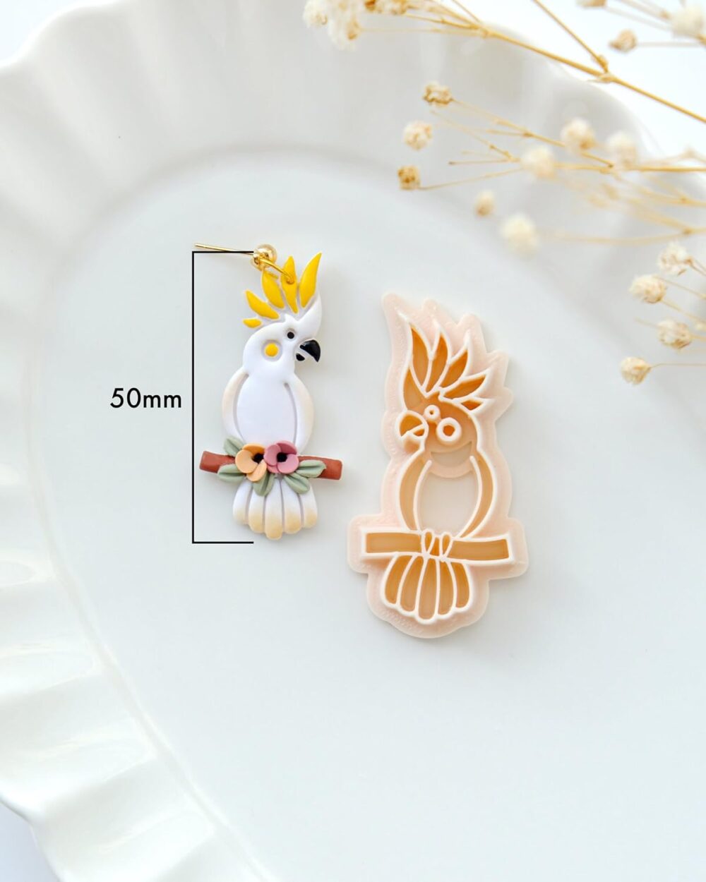 71kloZBkFNL._SL1500_ 3D ORIGINS Polymer Clay Cutter, Parrot