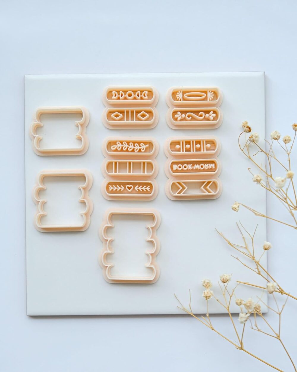 Book Stack & Earring Clay Cutters