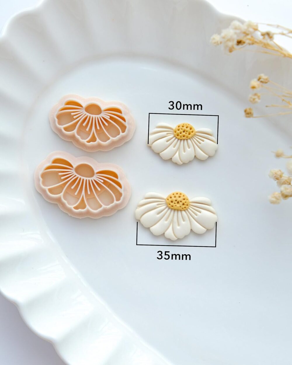 Daisy Flower Polymer Clay Cutters