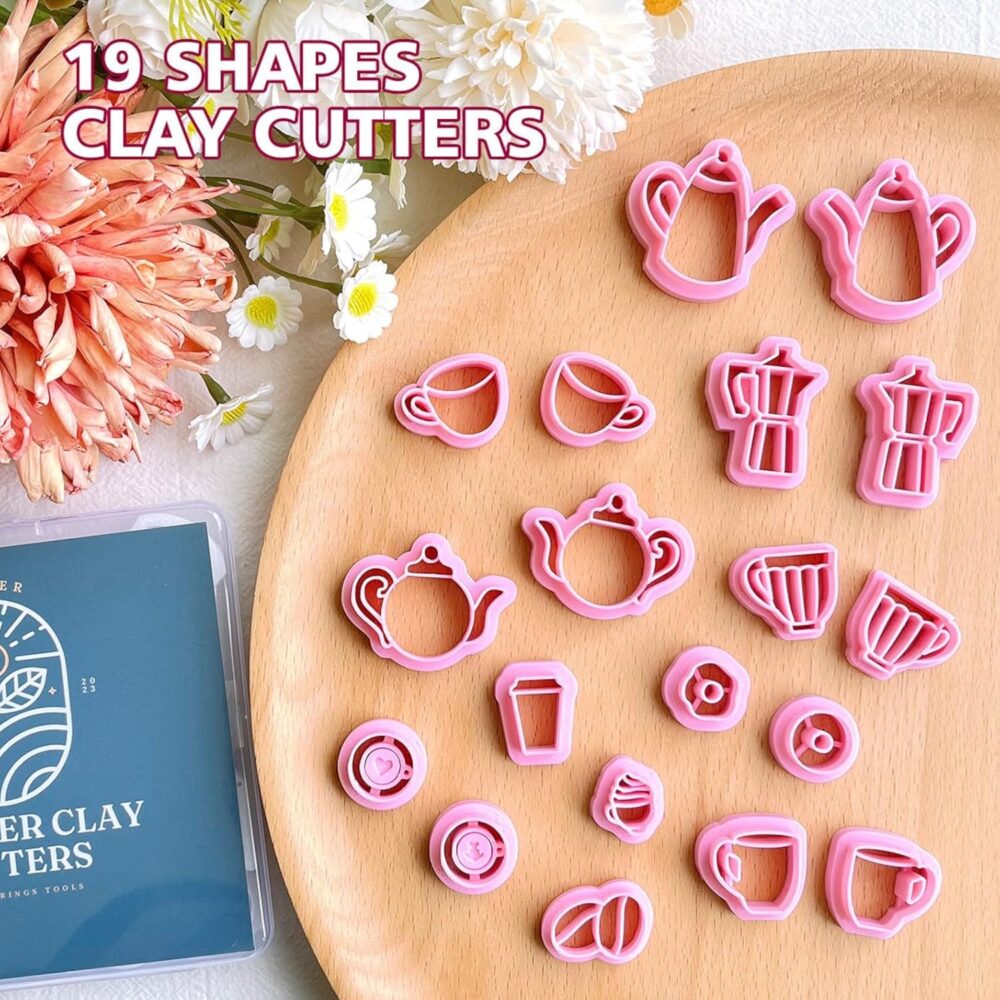 Coffee Polymer Clay Cutters, 19 Shapes