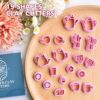 Coffee Polymer Clay Cutters, 19 Shapes