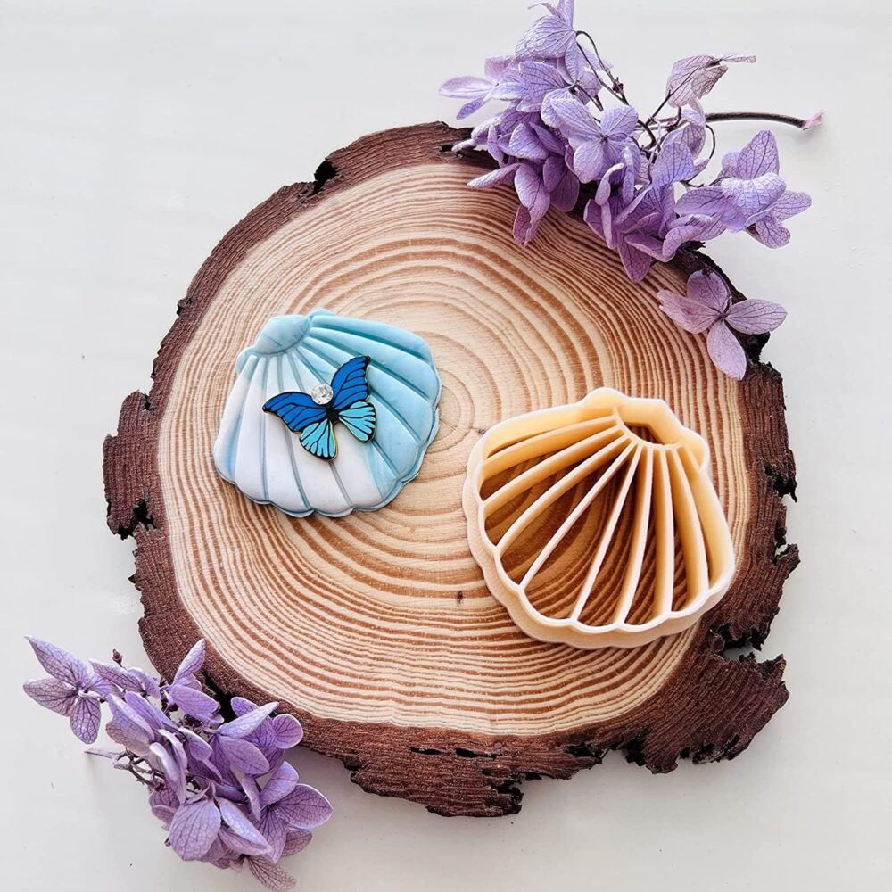 Scallop Shell Clay Cutters