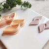 Twisting Hourglass Spring Clay Cutter, Embossing Polymer Clay Cutter, Detailed Debossing Cutter for Clay