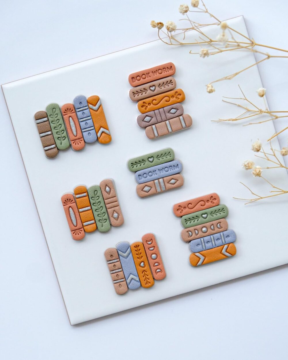 Book Stack & Earring Clay Cutters