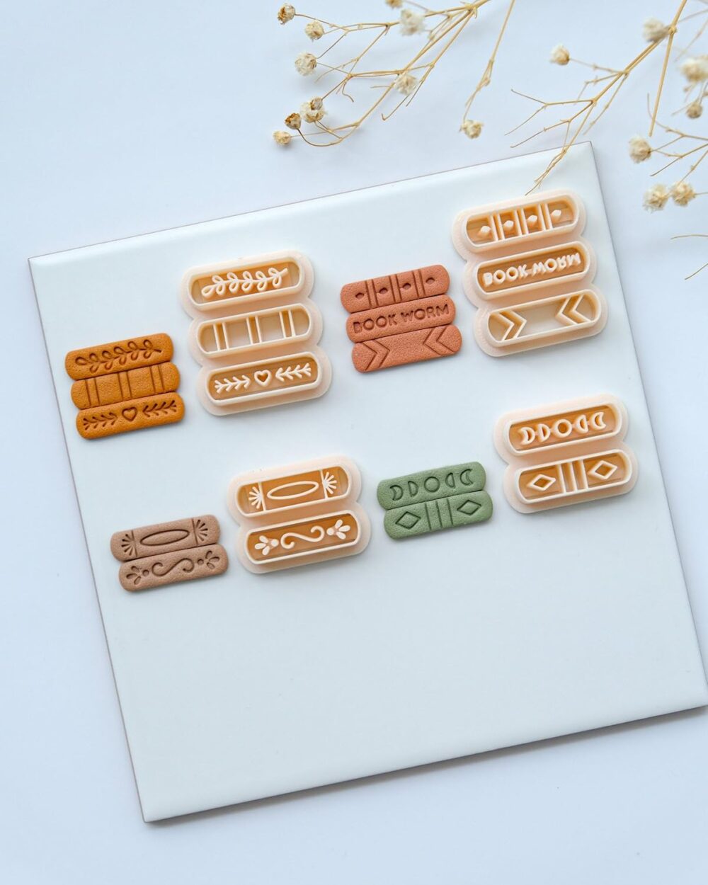 Book Stack & Earring Clay Cutters