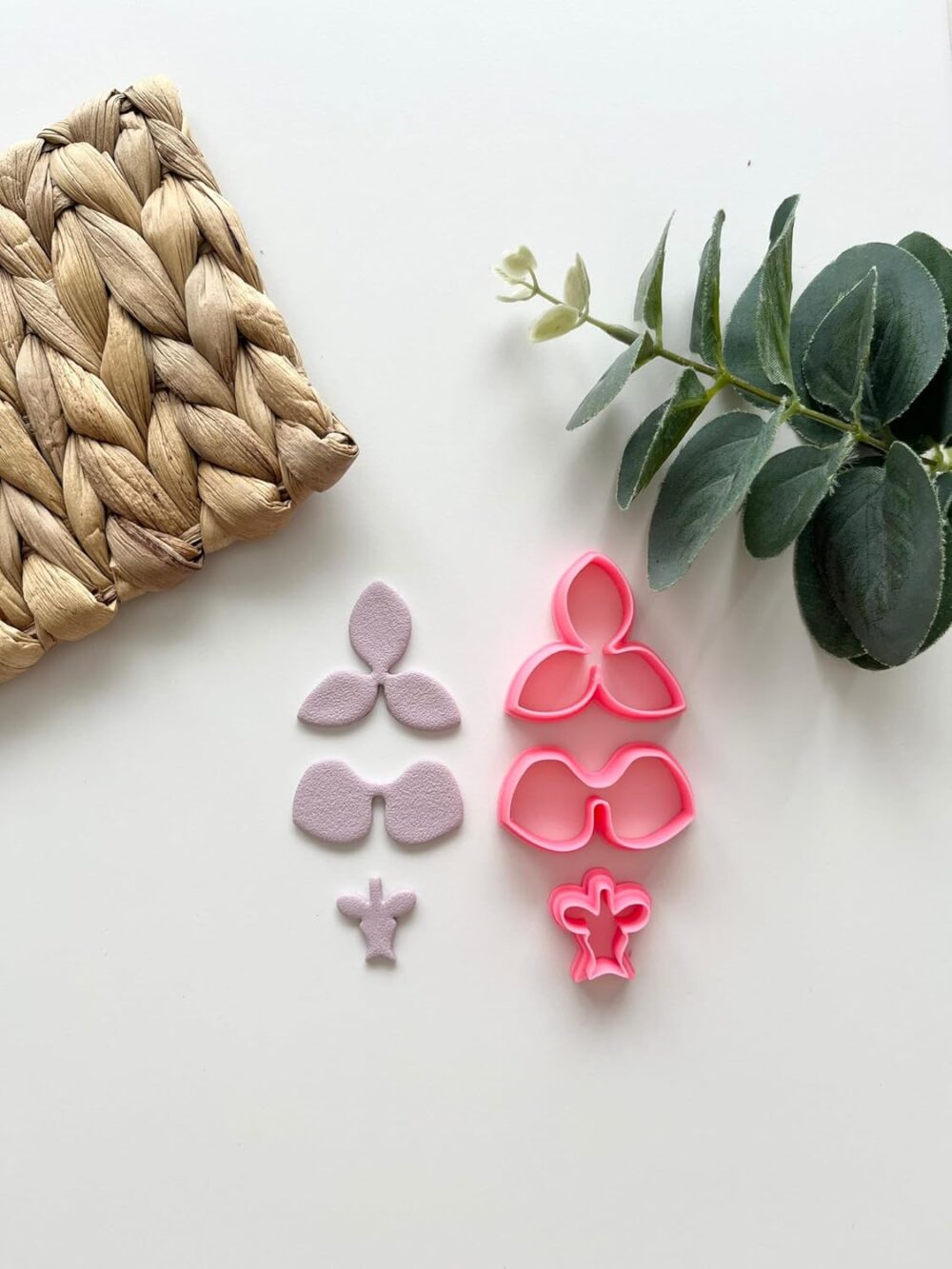 Orchid Flower 3 Part Clay Cutter
