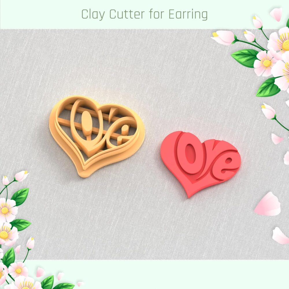 Love Heart Love Clay Cutter