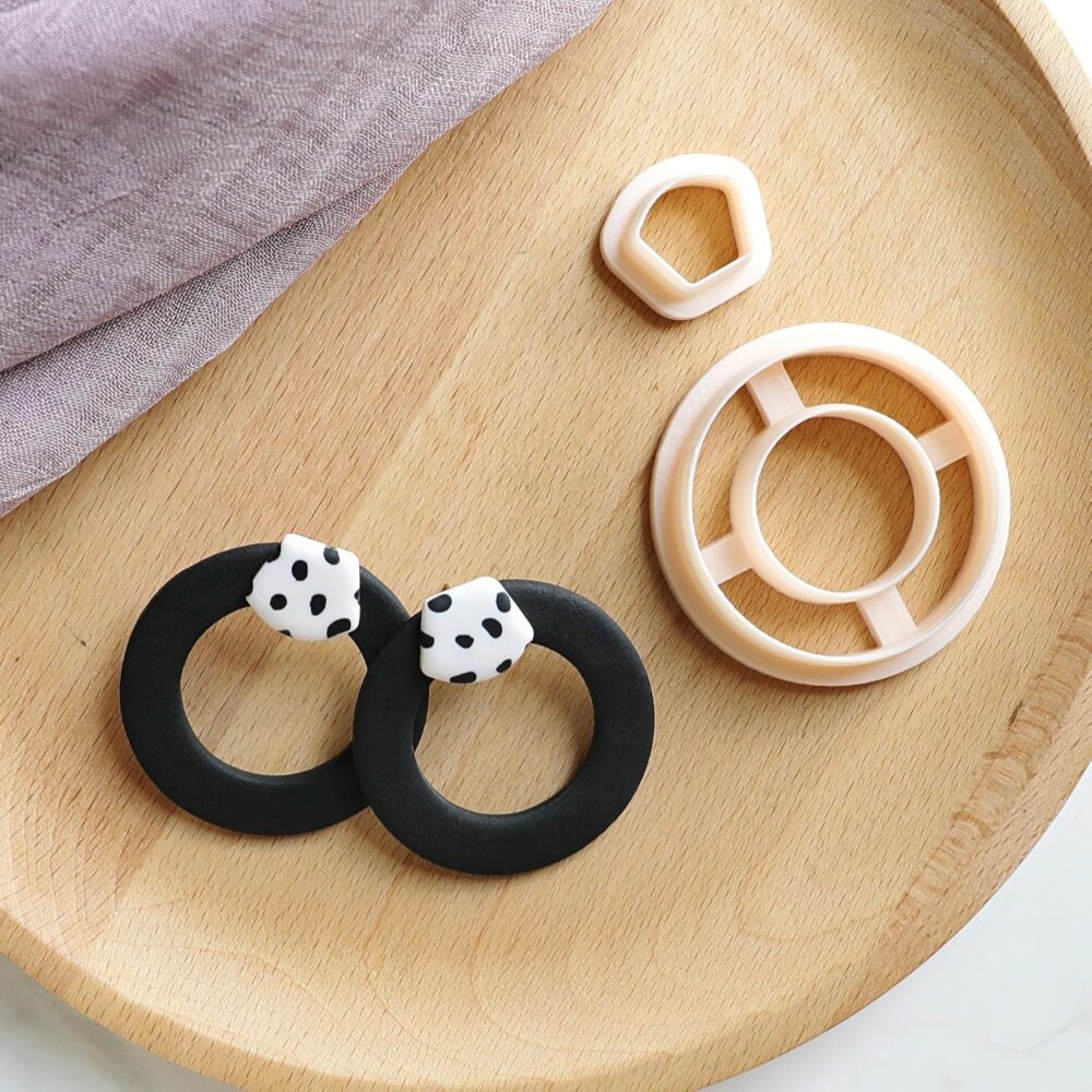 91cnR4moJDL._SL1500_ Polymer Clay Cutter,Set of 12 Clay Earring Cutters