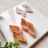 Twisting Hourglass Spring Clay Cutter, Embossing Polymer Clay Cutter, Detailed Debossing Cutter for Clay