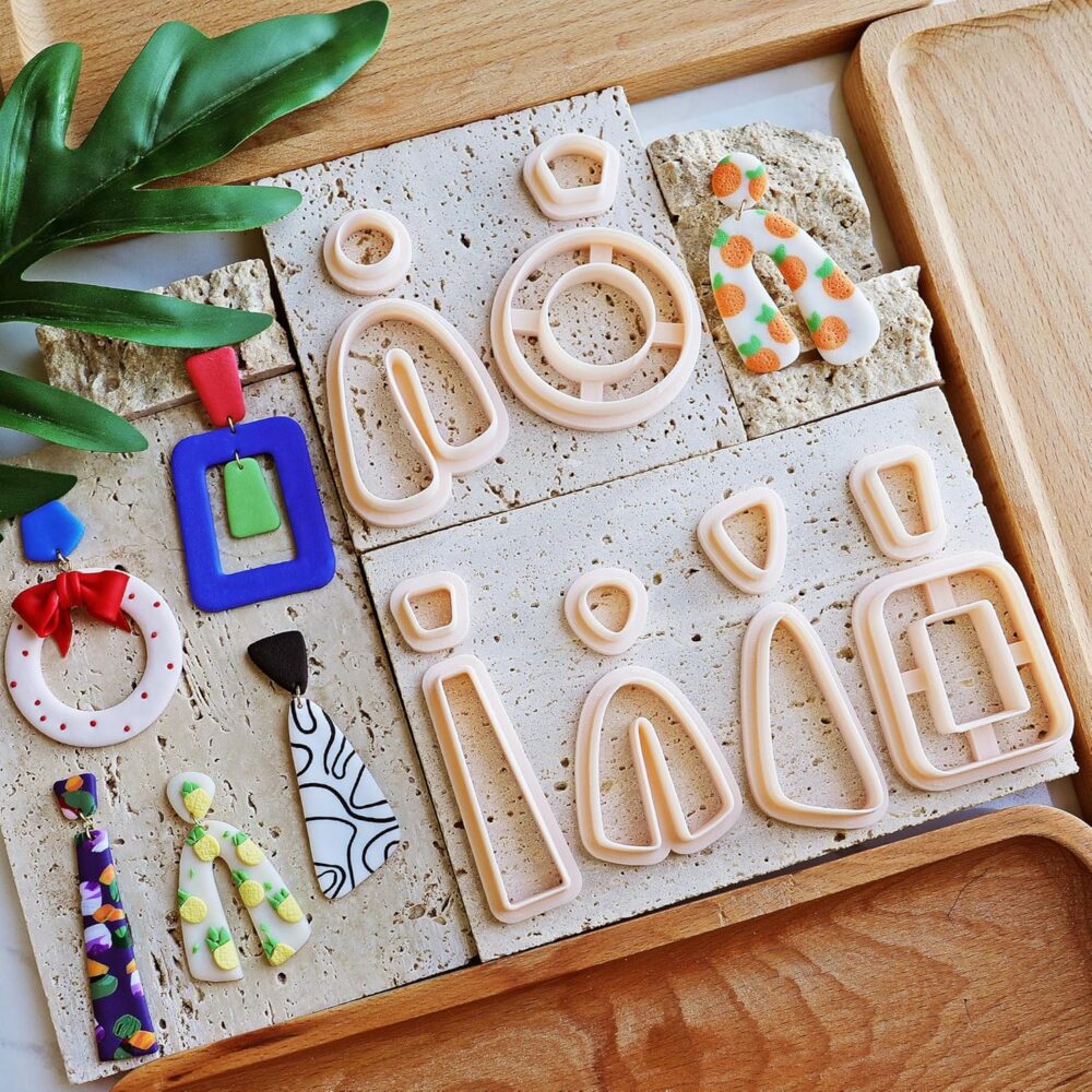 MAIN IMAGE Polymer Clay Cutter,Set of 12 Clay Earring Cutters