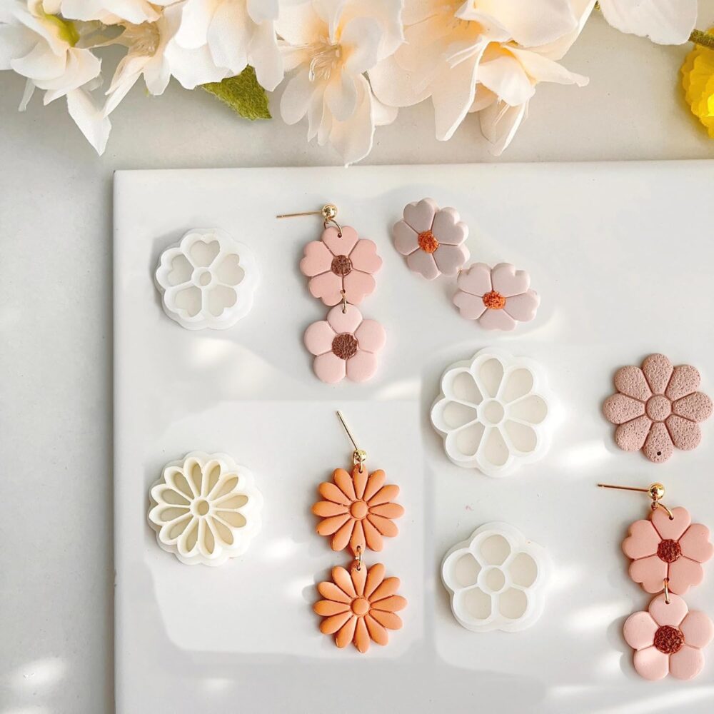 MAIN IMAGE olymer Clay Cutters, Flower Shapes Like Dahlia