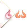 Curved Flame Polymer Clay Cutters