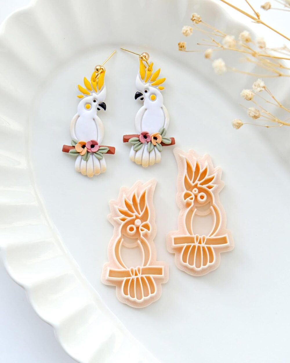 MAIN IMAGE 3D ORIGINS Polymer Clay Cutter, Parrot