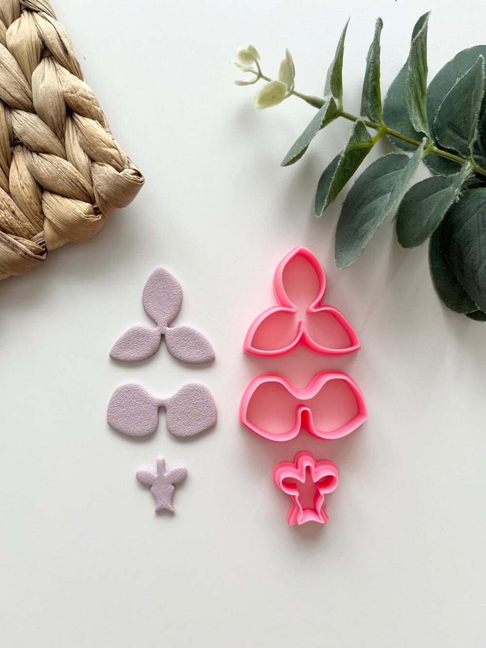 Orchid Flower 3 Part Clay Cutter