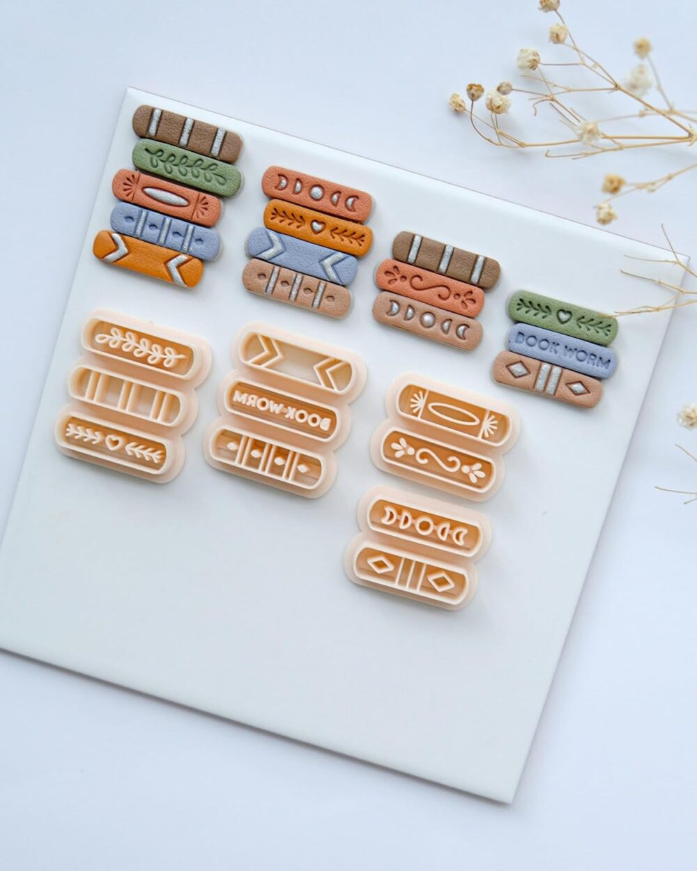 Book Stack & Earring Clay Cutters