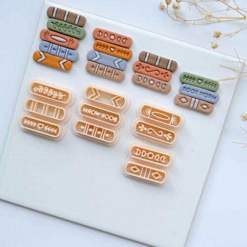 MAIN IMAGE Book Stack & Earring Clay Cutters